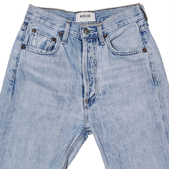 Agolde Riley High Rise Straight Jeans - Picture 3 of 11